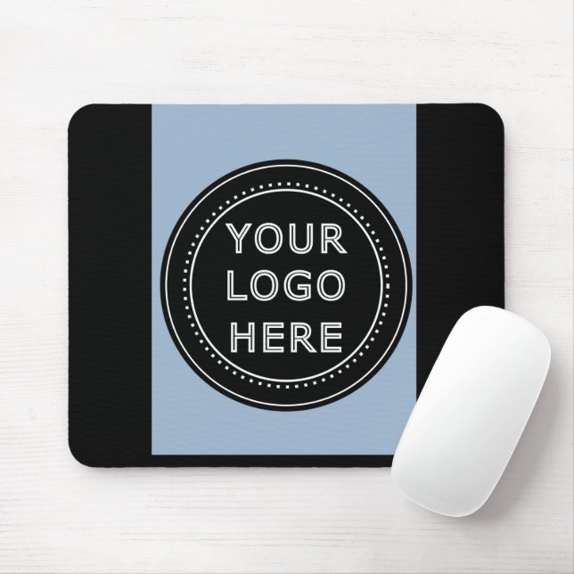 Mousepad Código QR preto elegante e elegante (Com mouse)