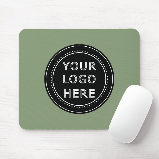 Mousepad Código QR preto elegante e elegante (Com mouse)