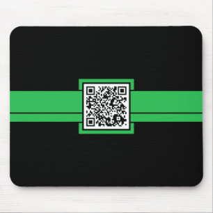Mousepad código QR profissional: faixa verde