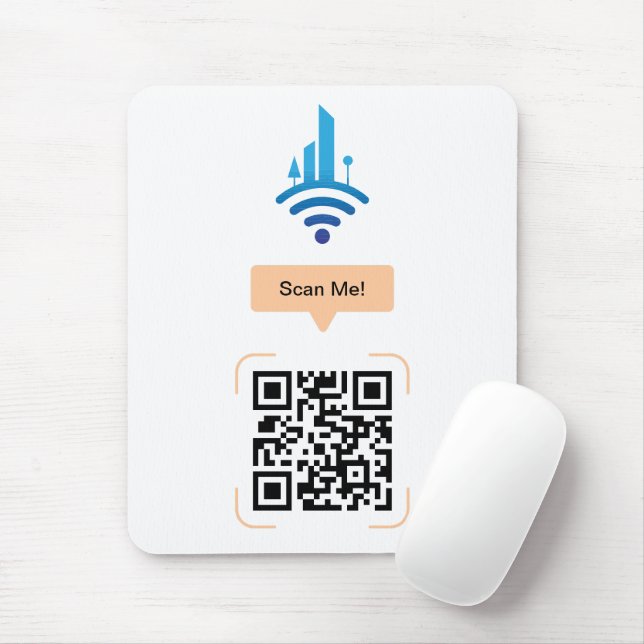 Mousepad Código QR Wi-Fi gratuito simples (Com mouse)