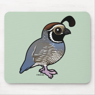 Mousepad Codorniz de Califórnia bonitos