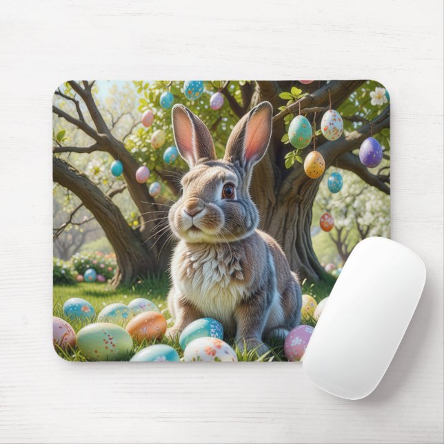 Mousepad Coelhinho Com Ovos De Páscoa (Com mouse)