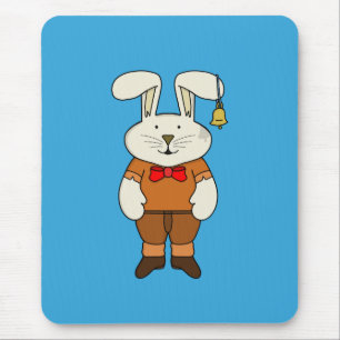 Mousepad Coelhinho com um sino no ouvido