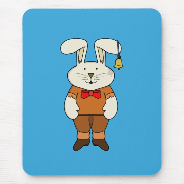 Mousepad Coelhinho com um sino no ouvido (Frente)