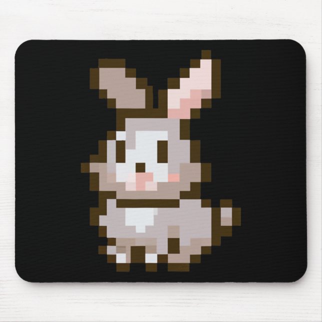 Mousepad Coelhinho da Páscoa de jogo eletrônico de Páscoa p (Frente)