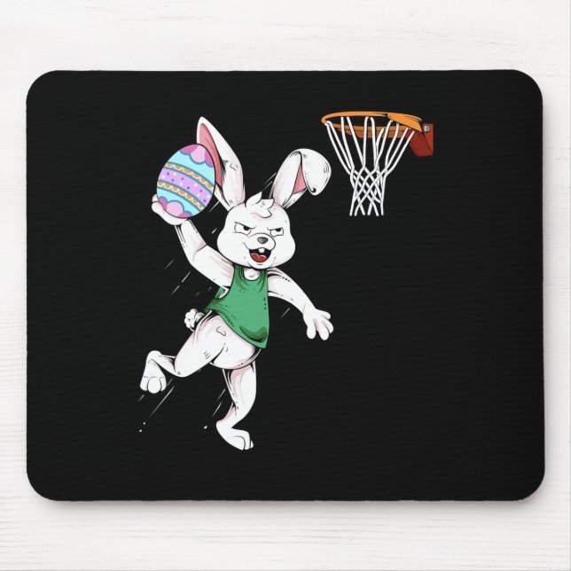 Mousepad Coelhinho de Crianças da Páscoa Coelhos Homens Coe (Frente)