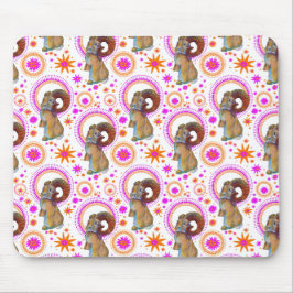 Mousepad Coelhinho Espumante Em Laranja E Pino