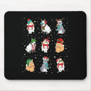Mousepad Coelhinho No Xmas Luz Coelho Engraçado No Natal
