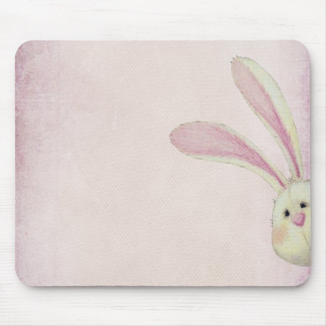 Mousepad coelho a rosa (Frente)