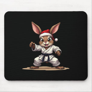 Mousepad Coelho Animal Engraçado, Uniforme De Karate, Para