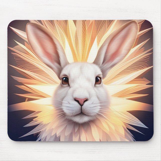 Mousepad Coelho Branco (Frente)