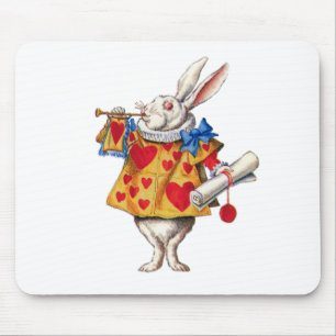MOUSEPAD COELHO BRANCO DO ALICE NA MARINHA