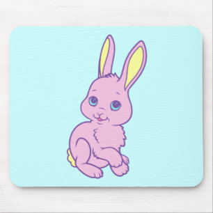 Mousepad Coelho Coelho Cartoon Kawaii Fofo