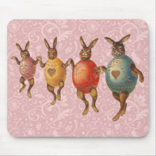 Mousepad Coelho da Páscoa Ovos Dançantes