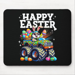 Mousepad Coelho de Caminhão Monstro de Páscoa Alegre e Dive
