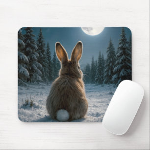 Mousepad Coelho de Cauda de Algodão ao Luar