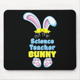 Mousepad Coelho de Páscoa Fofo Eu Sou o Professor de Ciênci