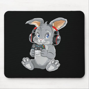 Mousepad Coelho do Dia de Páscoa Ovo Engraçado Meninos Meni