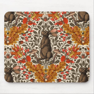 Mousepad Coelho do outono em branco