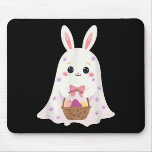 Mousepad Coelho Fantasma Bonito Coelho-Ovo Coelho Páscoa Co