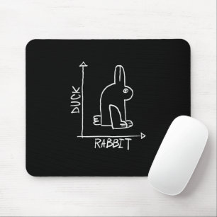 Mousepad Coelho ou pato engraçado, díptico animal selvagem