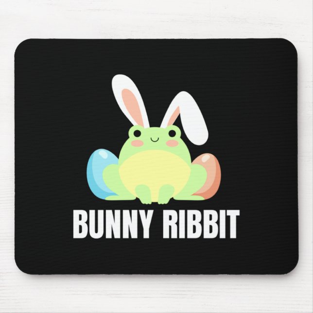 Mousepad Coelho Sapo de Páscoa Design Anfíbio Coaxar (Frente)