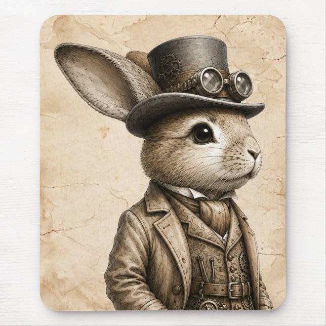 Mousepad Coelho Steampunk  (Frente)