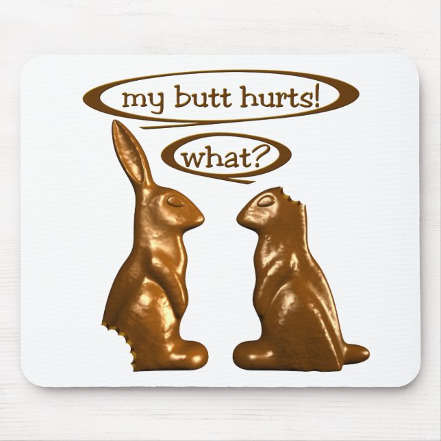 Mousepad Coelhos do chocolate (Frente)