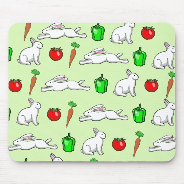 Mousepad Coelhos do Jardim Vegetal (Frente)