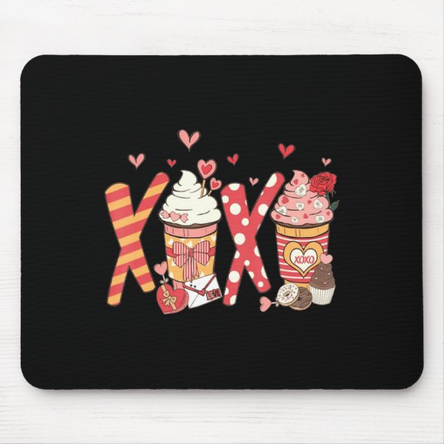 Mousepad Coffee Is My Valentine Funny Teacher Coffee Lover  (Frente)