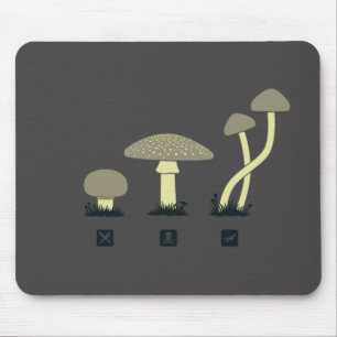 Mousepad Cogumelos (comida, veneno, altos)