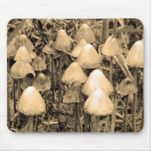 Mousepad Cogumelos na Sépia