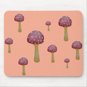 Mousepad Cogumelos vermelhos e brancos