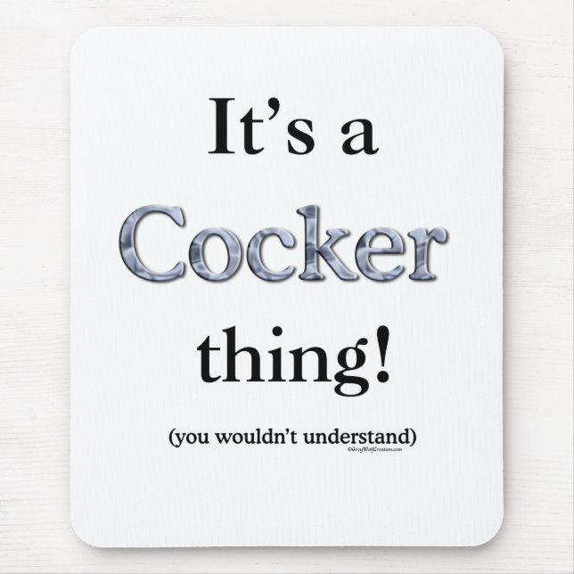 Mousepad Coisa do Cocker Spaniel (Frente)