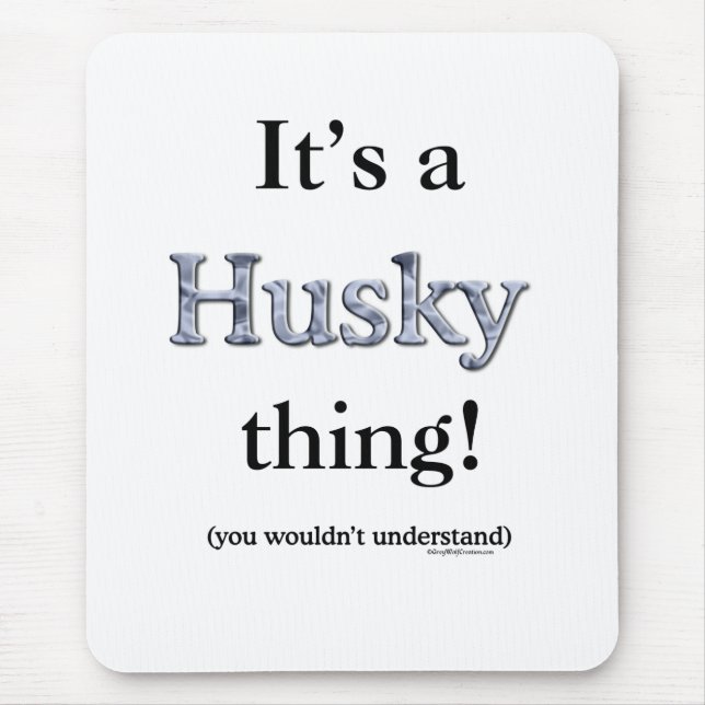 Mousepad Coisa Siberian Husky (Frente)