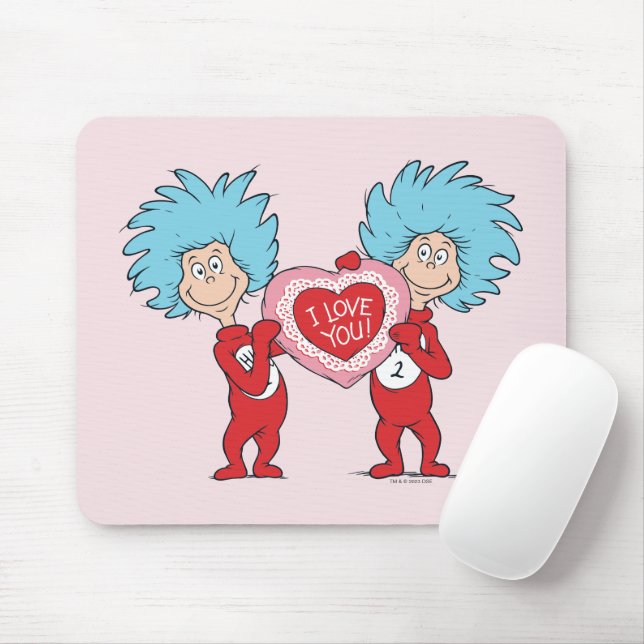 Mousepad Coisa Um Coisa Dois Eu Te Amo (Com mouse)