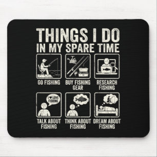Mousepad Coisas para fazer no tempo livre humor engraçado d