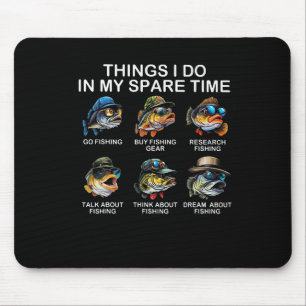 Mousepad Coisas Que Eu Faço No Meu Tempo Livre Engraçado Pe