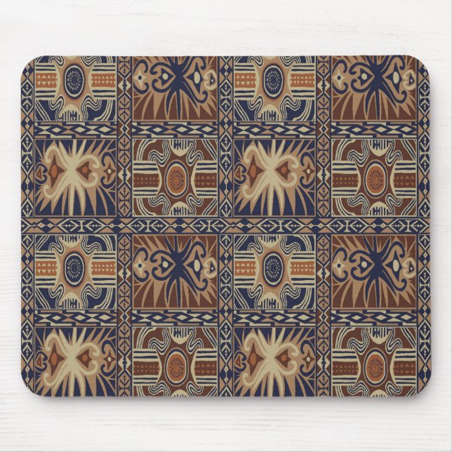 Mousepad Colagem Contemporânea Tribal Africana (Frente)