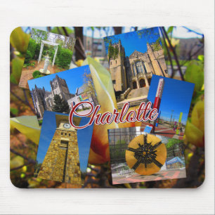 Mousepad Colagem da foto de Charlotte North Carolina