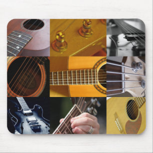 Mousepad Colagem das fotos da guitarra