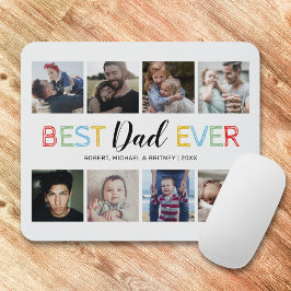 Mousepad Colagem de 8 Fotos Personalizadas para o Escritóri