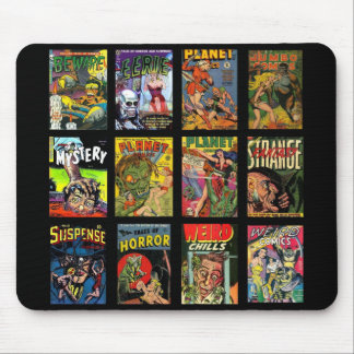Mousepad Colagem de Capas de Quadrinhos Antigos para Mousep