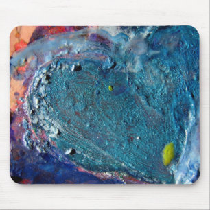 Mousepad Colagem de Crayon derretida por Abstrato de coraç