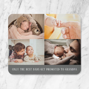 Mousepad Colagem de Fotografias de Cinzas Modernas 4 para o