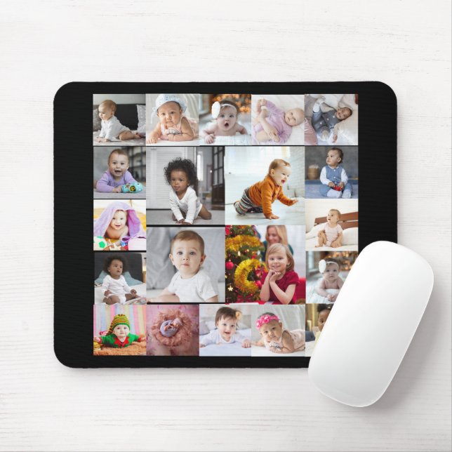 Mousepad Colagem de Fotografias do Design 20 (Com mouse)