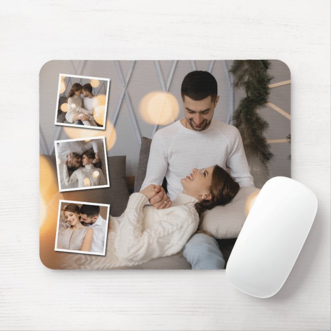 Mousepad Colagem de Fotografias do Design 4 (Com mouse)