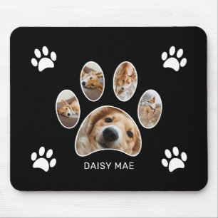 Mousepad Colagem de Fotografias do Nome de Impressão de Pa