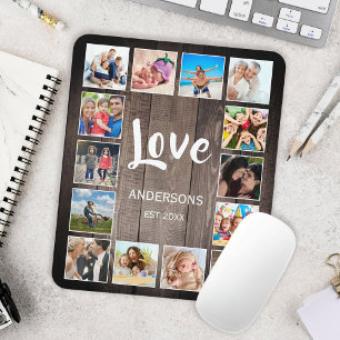 Mousepad Colagem de Fotografias Personalizada Farmhouse Rus