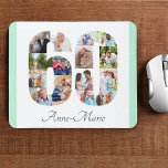 Mousepad Colagem de Fotos 60º Aniversário Número 60 Mint<br><div class="desc">Crie seu próprio mouse personalizado para um presente de 60 anos exclusivo. A colagem de fotos número 60 está em um fundo branco com bordas verdes da menta. O design inclui até 15 fotografias diferentes - em diferentes formas e tamanhos - para lhe dar bastante flexibilidade na colocação das fotografias...</div>